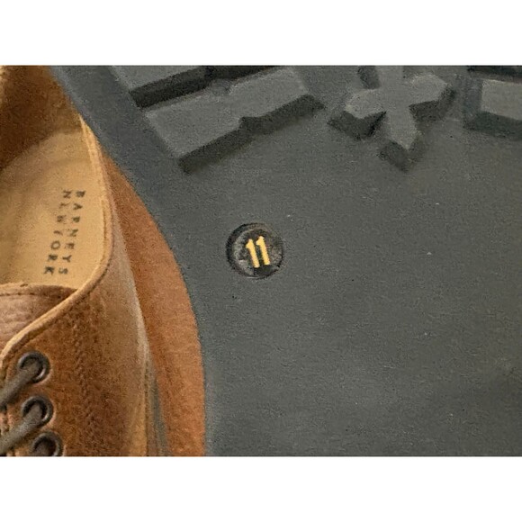 Barney's New York Vintage Men's Oxfords Dress Shoes Size 11 M Pebbled Leather - Picture 12 of 12